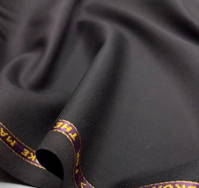 Chocolate Brown Wool Fabric Suiting Thobes Dishdasha Plain Solid 3.50m x 1.50m - Image 1 of 4