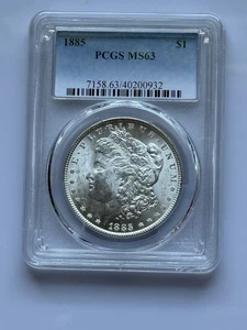 1885 Morgan Silver Dollar – PCGS MS63 – Brilliant Uncirculated - 40200932 - Picture 1 of 2