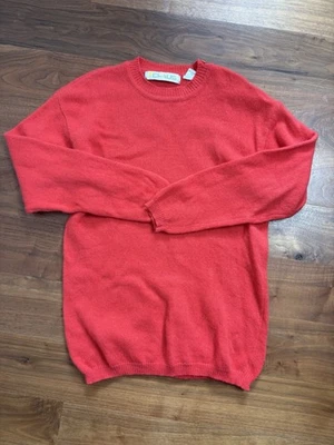 Vintage Chaus Womens Lambswool Angora Rabbit Hair  Sweater Sz M Red Crew Neck - Image 1 of 4