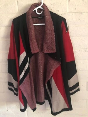 Isabel De Pedro Tejido Lana Suéter Abrigo: Talla XL, Cierre Grande Pin Foto 1 de 4