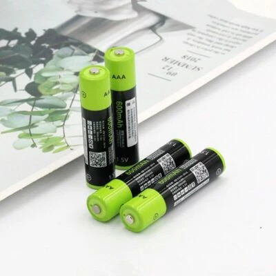 2PCS 4PCS Lithium Rechargeable Battery 1.5V AAA 600mAh Type-C Charging - Image 1 of 4
