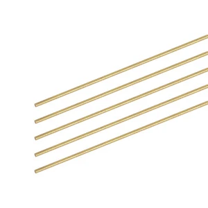 10Pcs 0.8mm Diameter 250mm Length Brass Solid Round Rod for RC DIY Craft - Picture 1 of 5