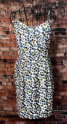 Vestido Solero Vintage BCBGeneration Crema, Corpiño Ajustado, Falda Plisada, Talla M Foto 1 de 4