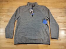 Avalanche Men's Quarter Zip Top Pullover 1/4 Zip Shirt Gray Large