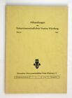 1968 Abhandlungen Della Naturwissenschaftlichen Associazione Würzburg Volume 8 -