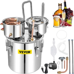 3/5/8/13.2 Gal Moonshine Still Water Wine Alcohol Distiller Brewing Kit - Picture 1 of 144