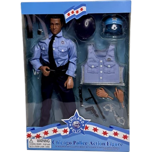 CHICAGO POLICE ACTION FIGURE: Male Hispanic Police Officer, 1:6 Scale - Picture 1 of 2