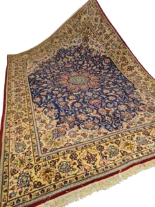 Perserteppich Orientteppich Handgeknüpfter Teppich Keshan Royal 375x260cm - Bild 1 von 23