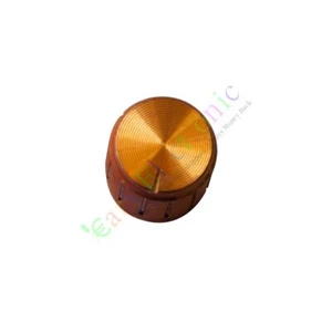 100pc 15mm Pedal Top skirted Gold knob Guitar tube Amp JAZZ BASS audio DIY parts - Picture 1 of 3