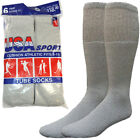 Mens 3-12 Paris Cotton Athletic Gray First Quality Sports Tube Socks Size 9-15