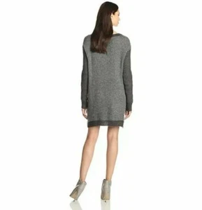BCBGeneration Women's XS/S Grey Long Sleeve Textured Tunic Sweater Dress - Picture 1 of 8