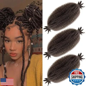 3 Packs Marley Twist Hair 10inch Afro Twist Hair Brown Springy Afro Twist Hai - Picture 1 of 5