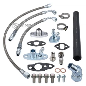 Kit de línea de aceite y agua turbo MAMBA para 86 ~ 92 TOYOTA MA70 7M-GTE Supra con CT26 - Imagen 1 de 4