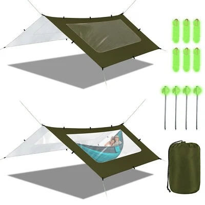 Zenicham 10×10 FT Waterproof Camping Tarp for Backpacking,Hiking,Traveling - Image 1 of 4