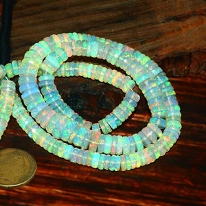 Collana naturale opale perline pneumatici sfaccettate gioielli etiopi pietra preziosa opale fuoco529 - Foto 1 di 3