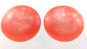 Red Round Plastic Garment Button .4in Relief Pattern 797C - Picture 1 of 7