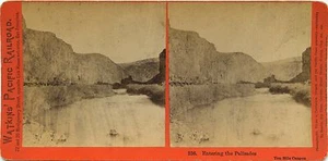 C.P.R.R. Serie Hart/Watkins # 336 empalizadas de entrada, cañón de 10 millas década de 1860 - Imagen 1 de 1