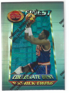 PATRICK EWING 1994-95 Topps Finest #225 Collegiate Best Refractor Card SP