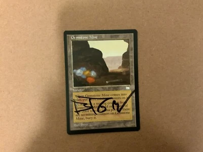 MTG Magic Gemstone Mine Signed Artist Proof Weatherlight WTH Brom - Image 1 of 2
