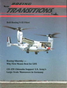BOEING TRANSITIONS V5 N1_V-22 TILTROTOR FIRST FLIGHT_LHX_US ARMY CH-47D CHINOOK - Bild 1 von 3