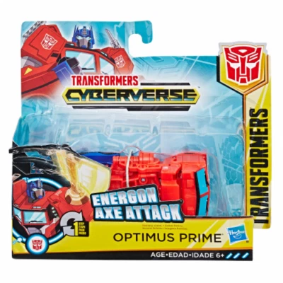 Transformers Cyberverse Action Attackers 1-Step Changer Optimus Prime Action Fig - Image 1 of 3