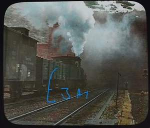 Foto EL FERROCARRIL GOTHARD EL GRAN TÚNEL SUIZA C1920 Magic Lantern Slide - Imagen 1 de 5