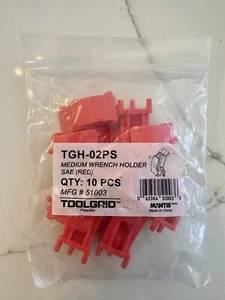 10 Piece Tool Grid Medium Wrench Holders Standard SAE TGH-02PS 51003 Red - Picture 1 of 2