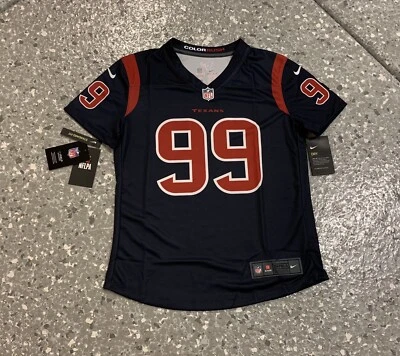 Camiseta deportiva para mujer J.J. Watt Houston Texans Nike Color Rush Legend pequeña nueva con etiquetas Foto 1 de 4