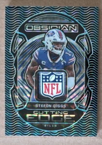 Maglie Panini 2022 Ossidiana Tagliante Blu Finite Stefon Diggs #1/1 - Foto 1 di 2