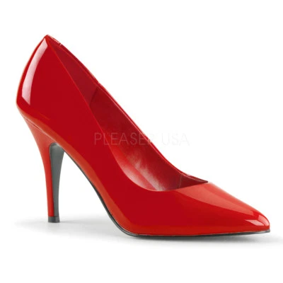Red Stiletto Pinup High Heels Mens Drag Crossdresser Shoes Womans size 14 15 16 - Image 1 of 2