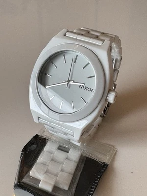 NIXON The Ceramic Time Teller  “MORE IS MORE” Watch - White 100M Japan Movement - Image 1 of 4