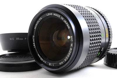 Lente gran angular Minolta W.Rokkor-HH MC 35mm F1.8 MF con capucha casi... - Imagen 1 de 4