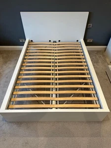 IKEA Malm Double Bed Frame White - Picture 1 of 2