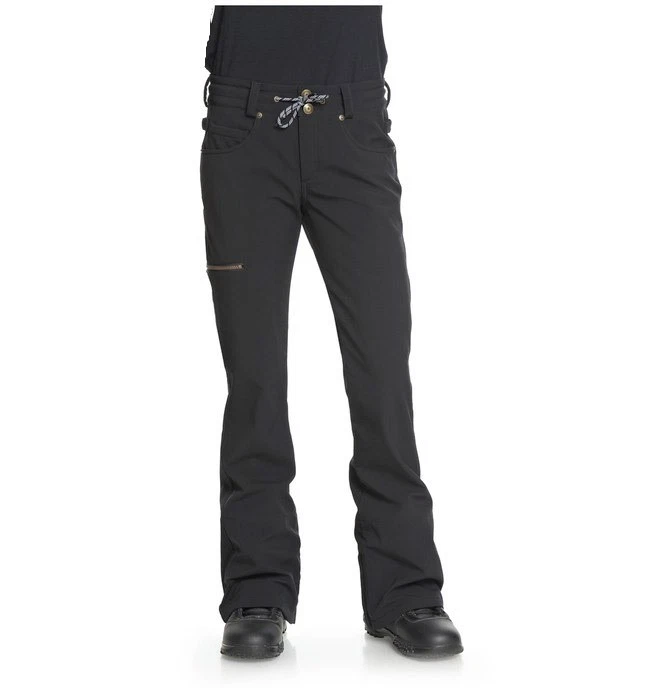 Pantalones de snowboard DC Viva Softshell para mujer medianos negros nuevos Foto 1 de 1