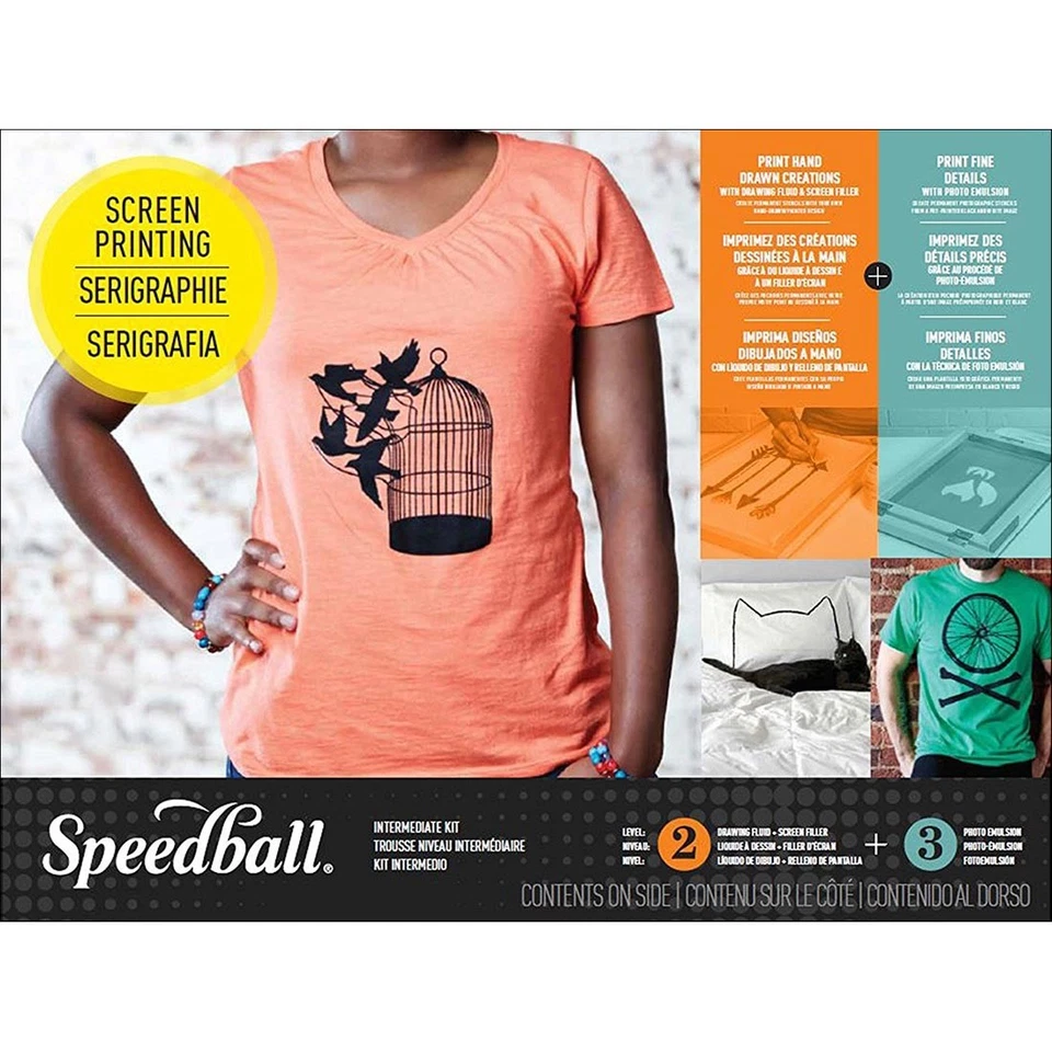 Speedball Art Fabric Screen Printing Kit 4526 Intermediate Ship