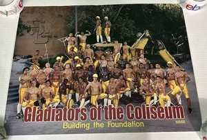 USC TROJANS Football "Building" Vintage Poster Shirtless Muscle Sexy Men 2000's - Bild 1 von 14