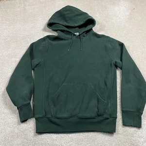 J.Crew Hoodie Sweatshirt Herren S grün Pullover Tasche Cross Weave Heritage - Bild 1 von 7