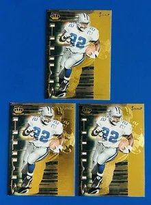 (3) 1997 Pacific Crown Emmitt Smith Cowboys Tarjeta Supials Insertar Tarjetas #8 - Imagen 1 de 2