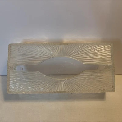 Cubierta de caja de pañuelos faciales montable de plástico transparente Starburst de celebridades de colección Foto 1 de 4