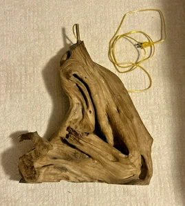 Driftwood- Vintage Mid-Century Table Lamp Needs Rewire - Picture 1 of 6