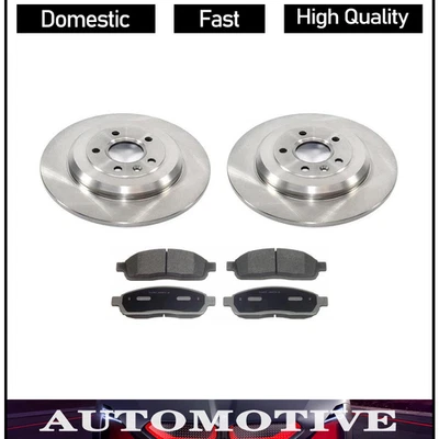 For 2011-2014 Ford Edge Rear Brake Rotors And Ceramic Brake Pads - Image 1 of 3