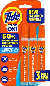 3 Count Pen Stain Remover for Clothes, To Go Pen, Instant Stain Remover Pen & Sp - Picture 1 of 12