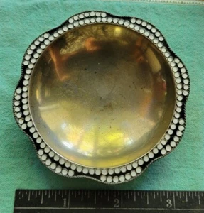 Russia 916 Sterling & Enamel Footed Salt Bowl Russkiye Samotsvety RARE - Picture 1 of 10