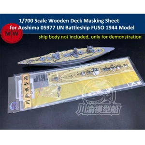 1/700 Wooden Deck Masking Sheet for Aoshima 05977 IJN Battleship Fuso 1944 Model - Picture 1 of 4