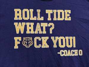 Louisiana State University Tigers "Roll Tide What? Fu#k You!" T-Shirt 3XL Lila - Bild 1 von 3