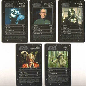 EXCLUSIVE STAR WARS SUPER TOP TRUMPS SPECIALS SET 5 CARDS 2004 NEW AND SEALED - Picture 1 of 2