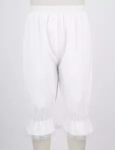 DE Kinder Mädchen Viktorianischen Shorts Bloomers Kurz Hose Pumphose Rüschenhose - Bild 1 von 6