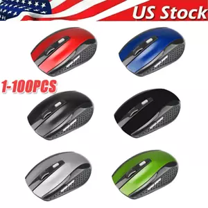Wireless Optical Mouse Mice 2.4GHz USB Receiver For Laptop PC Computer DPI lot - Picture 1 of 12
