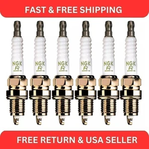 NGK Iridium IX Spark Plug Set (6 Pieces) 7510 For Ford Bronco F-150 Falcon L6 - Picture 1 of 3