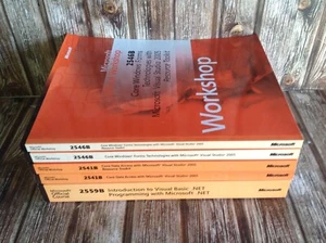 JUEGO OFICIAL DE LIBROS DE CURSOS Y TALLERES DE MICROSOFT 2546B 2541B 2559B 2005 CON CDs - Imagen 1 de 12